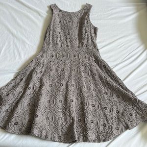 Gray Lace Dress